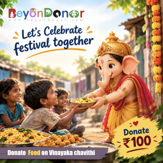 Donate food on Vinayaka Chavithi